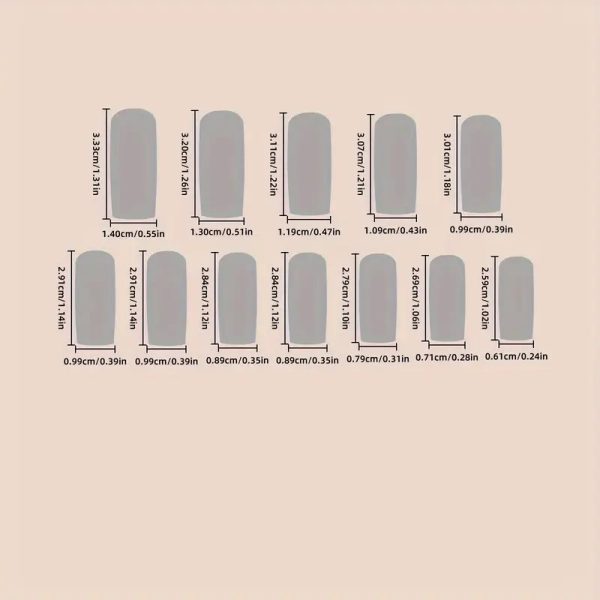 Ocean-Themed Nail Art  24pcs - Image 3