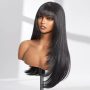 Straight Layered Wig with Bangs