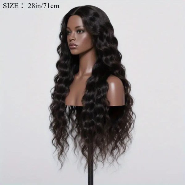 Black Cornrow Wavy Long Hair Wig